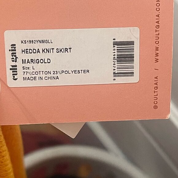 CULT GAIA | NWT Hedda Skirt in Marigold Size Large - Picture 10 of 10